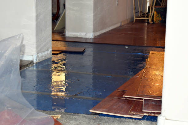 Professional Flood Cleanup technician working in Snook, TX